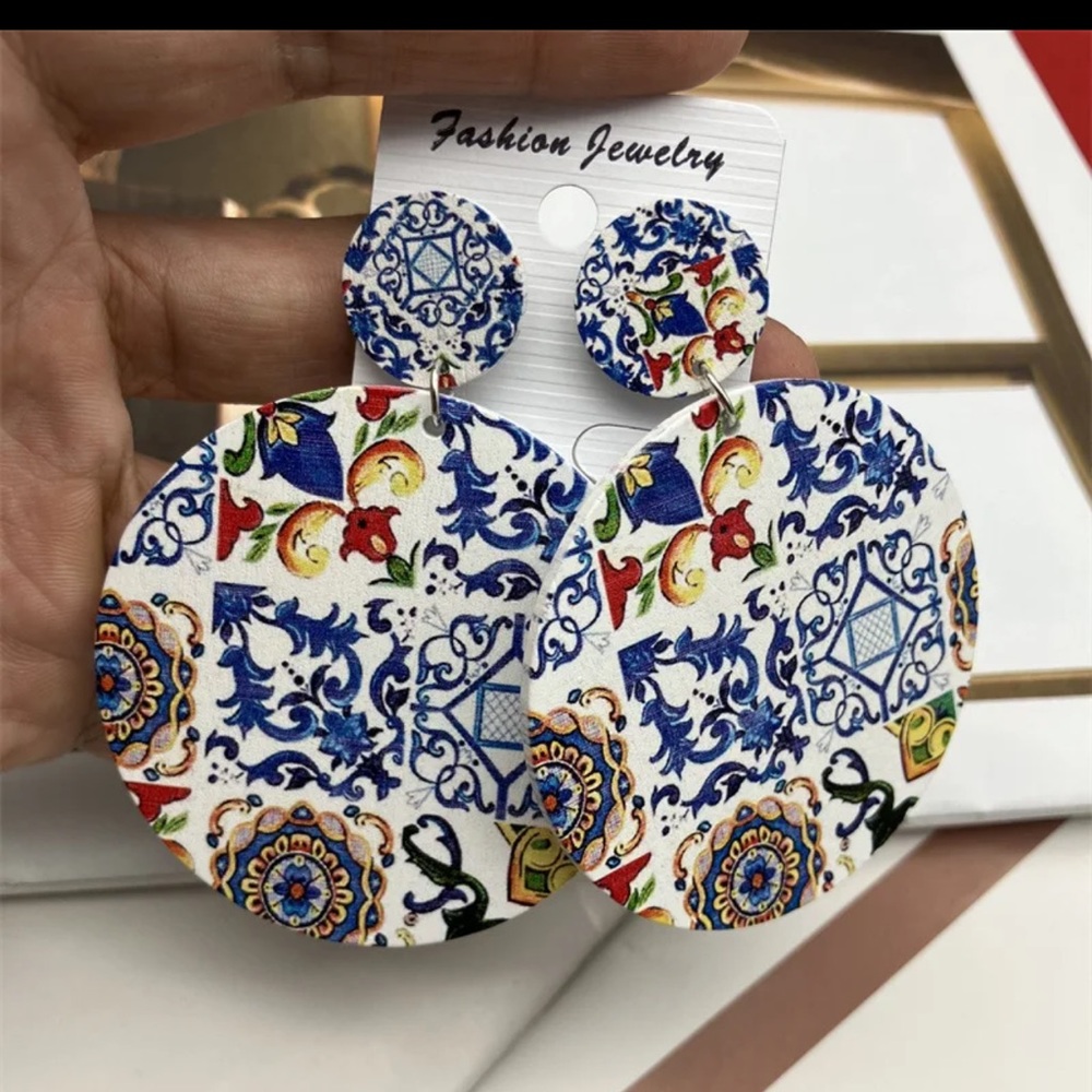 Mediterranean summer style earrings